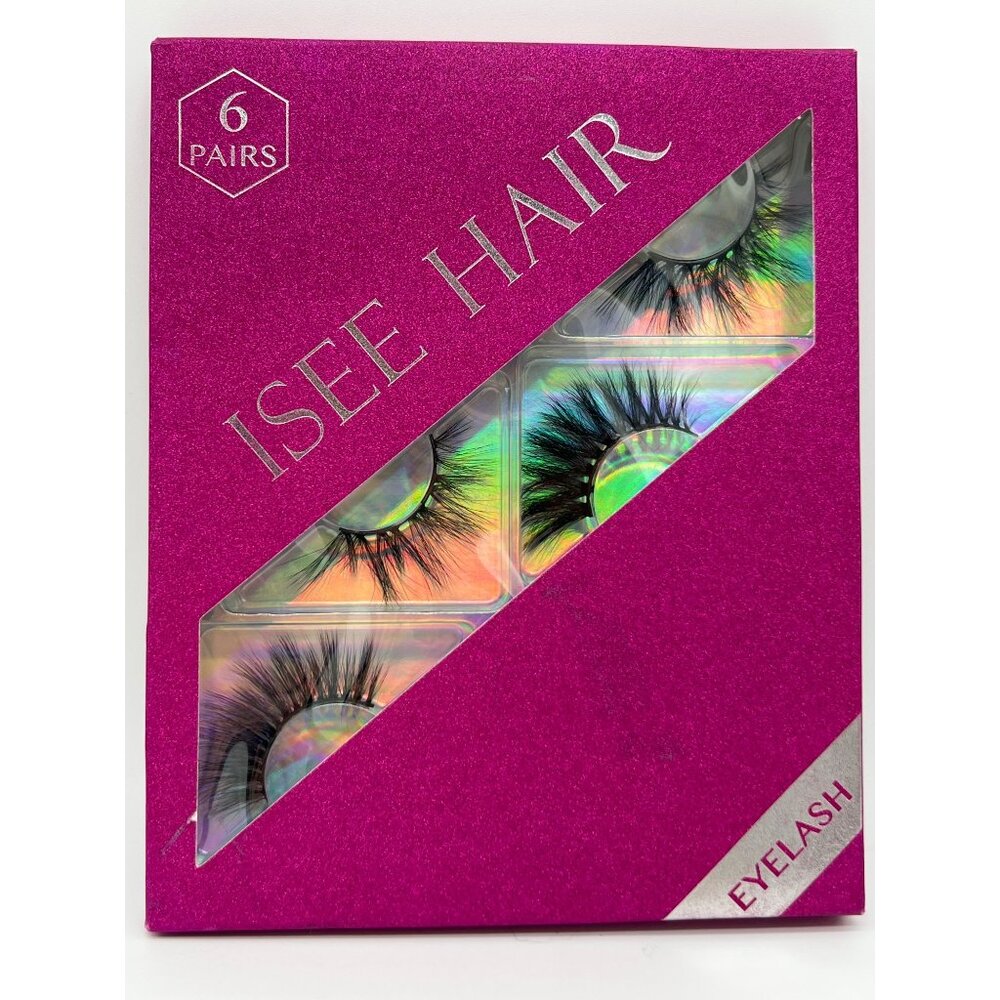 6 Pairs ISEE Hair Princess Release Collection Faux Mink Eyelashes